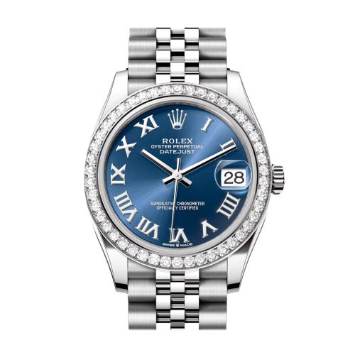 Rolex Datejust 31 Blue Roman Dial Jubilee Ladies Watch 278384RBR 278384RBR-0037