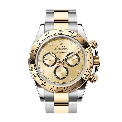 Rolex Daytona 40 Golden Dial Yellow Gold Stainless Steel Mens Watch 126503