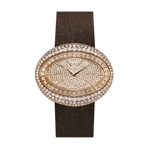 Piaget Limelight Magic Hour Diamond-Set Dial Brown Satin Ladies Watch G0A37196