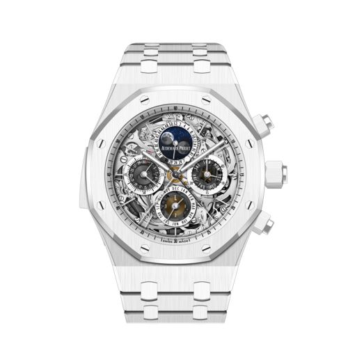 Audemars Piguet Royal Oak Sapphire Dial White external zone of counters White Ceramic Watch 26605CB.OO.1248CB.01