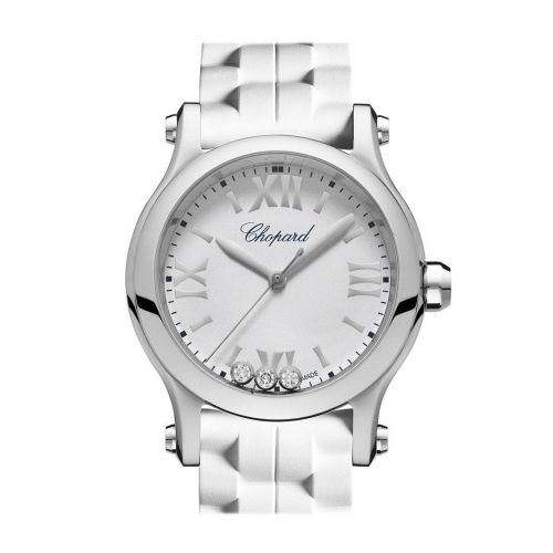 Chopard Happy Sport White Dial Ladies Watch 278590-3001