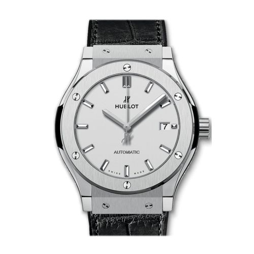 Hublot Classic Fusion Opaline Dial Titanium Automatic Men's Watch 511.NX.2611.LR