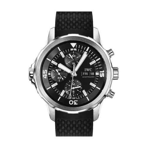 IWC Aquatimer Chronogragh Black Dial on Strap IW376803