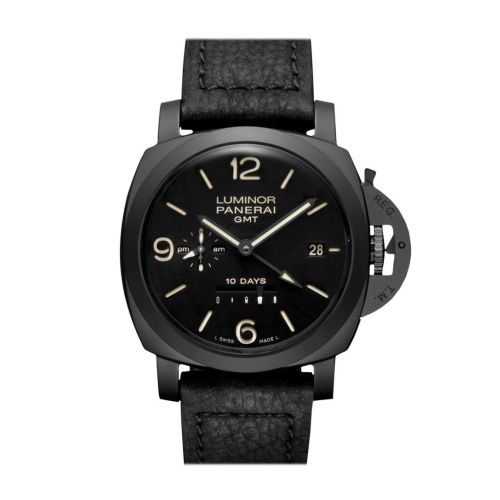 Panerai Luminor 1950 10 Days Automatic Gmt Ceramica 44mm Black Dial Men's Watch Pam00335