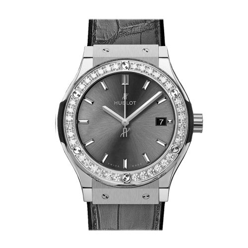 Hublot Classic Fusion Racing Grey Titanium Diamonds 542.NX.7071.LR.1104