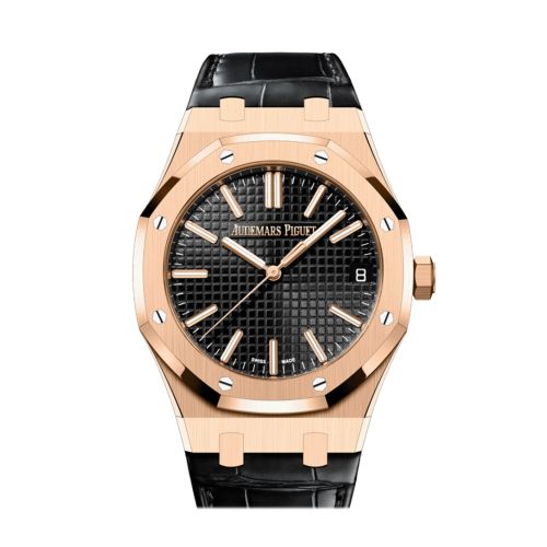 Audemars Piguet Royal Oak Black Dial pink gold Watch 15510OR.OO.D002CR.02