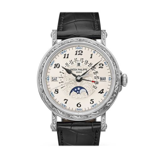 Patek Philippe Grand Complications Silvery Dial Watch 5160-500G-001