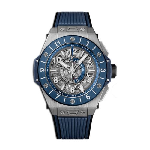 Hublot Big Bang Unico Titanium Blue Ceramic GMT Men's Watch 471.NL.7112.RX