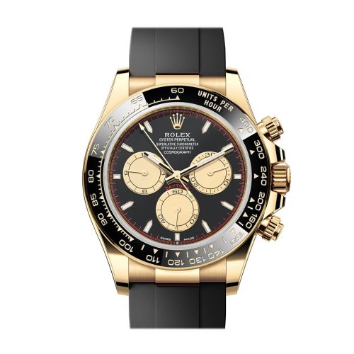 Rolex Daytona 40 Black and Champagne Dial Yellow Gold Mens Watch 126518LN