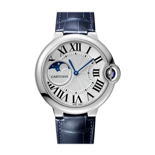 Cartier Ballon Bleu Moonphase Automatic Silver Dial Ladies Watch WSBB0020