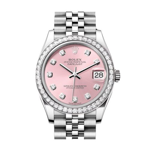 Rolex Datejust 31 Pink Diamond Dial Jubilee Ladies Watch 278384RBR 278384RBR-0036