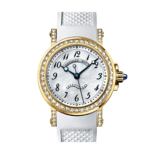 Breguet Marine II Automatic in Yellow Gold with Diamond Bezel Mother of Pearl Dial 8818BA/59/564DD00