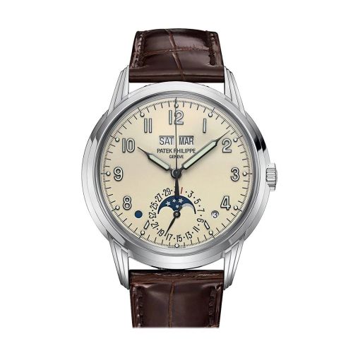 PATEK PHILIPPE Grand Complications Lacquered Cream Dial Automatic Men's Perpetual Calendar Watch 5320G-001