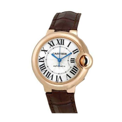 Cartier Ballon Bleu 33MM  Rose Gold on Strap W6920097