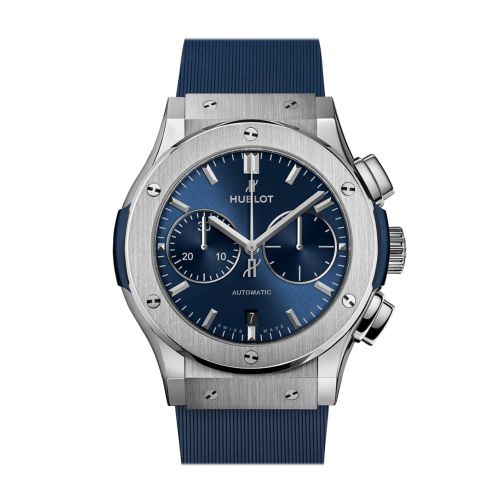 Hublot Classic Fusion Chronograph Titanium Blue 45 Watch 521.NX.7170.RX