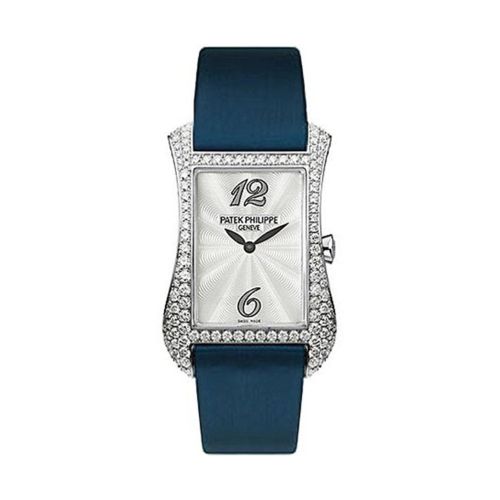 Patek Philippe Gondolo Serata 18kt White Gold Diamond Blue Ladies Watch 4972G-001