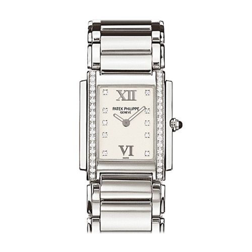 Patek Philippe Twenty-4 Ladies Steel Diamond Ladies Watch 4910/10-011