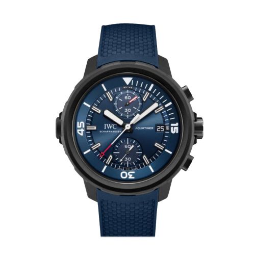 IWC Aquatimer Laureus Sport for Good Chronograph Automatic Blue Dial Men's Watch IW379507