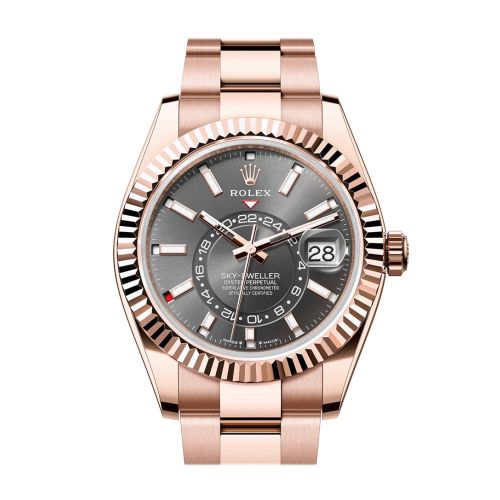 Rolex Sky Dweller 42 Slate Dial Rose Gold Oyster Mens Watch 336935