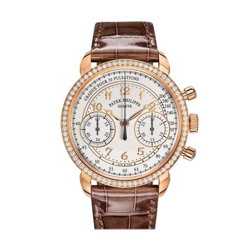 Patek Philippe Complications Silvery Opaline Dial Ladies Hand Wound Diamond Watch 7150/250R-001