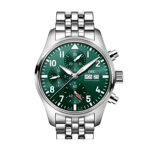 IWC Pilot Chronogragh Green Dial Watch IW388104