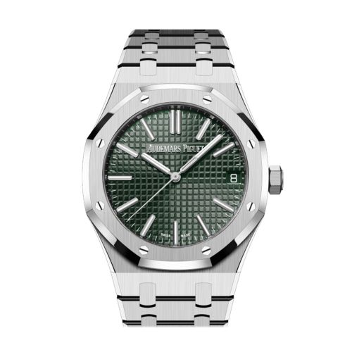 Audemars Piguet Royal Oak 41 Khaki Green Dial 50th Anniversary Watch 15510ST.OO.1320ST.04 DCM