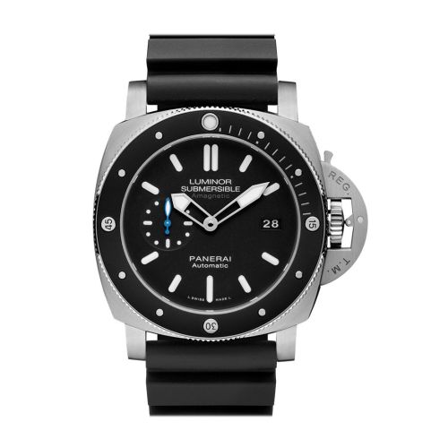 Panerai Luminor Submersible 1950 Amagnetic 3 Days Automatic Titanio 47mm Black Dial Men's Watch Pam01389