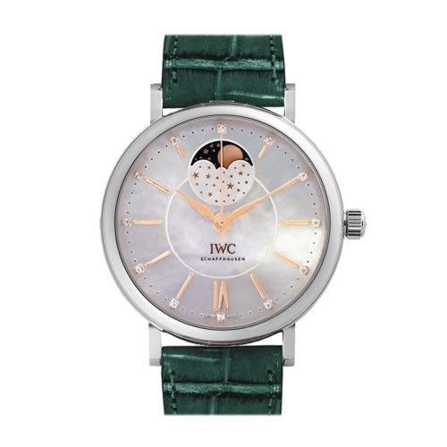 IWC Portofino 37mm White Mother Of Pearl Dial Automatic Ladies Watch IW459007