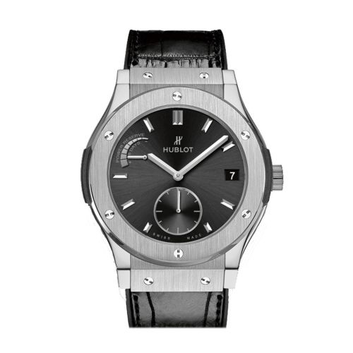 Hublot Classic Fusion 45mm Black Sunray Dial Titanium Men's Watch 516.NX.1470.LR.1104