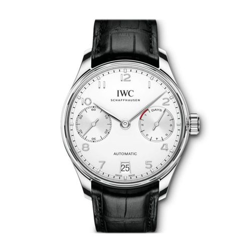 IWC Portuguese 7 Days in Stainless Steel Silver Dial Men's Watch  IW500712