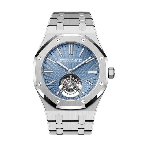 Audemars Piguet Royal Oak 41 Flying Tourbillon Light Blue Dial Platinum 26530PT.OO.1220PT.01