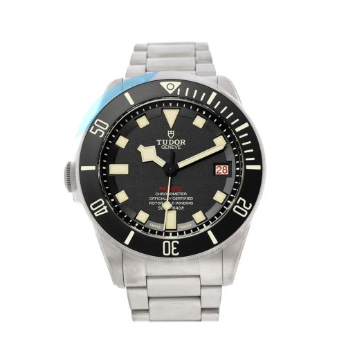 Tudor Pelagos Left Hand Diver Automatic Black Dial Titanium Men's Watch 25610TNL