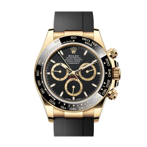 Rolex Daytona 40 Black Dial Yellow Gold Mens Watch 126518LN