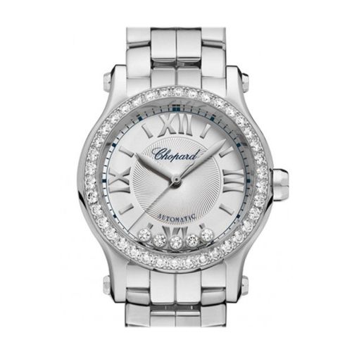 Chopard Happy Sport Silver-Toned Dial Ladies Watch 278573-3004