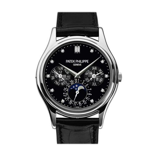 Patek Philippe Grand Complications Black Diamond Dial Automatic 38mm Men's Watch 5140P-013