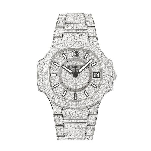 Patek Philippe Nautilus 34mm White Gold Ladies Watch 7021/1G-001