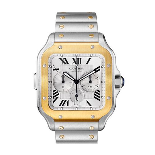 Cartier Santos Chrono Steel Yellow Gold W2SA0008