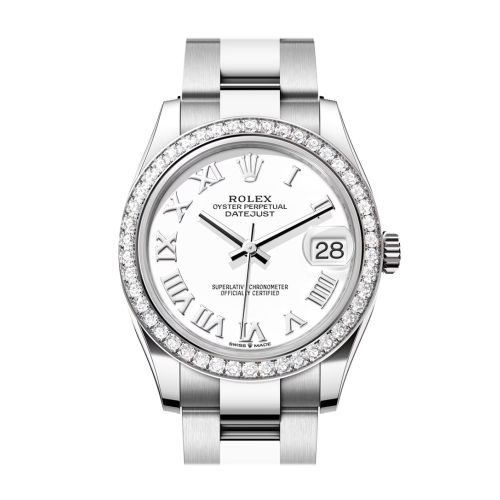 Rolex Datejust 31 White Roman Dial Ladies Watch 278384RBR 278384RBR-0013