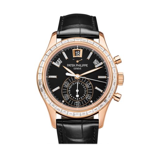 Patek Philippe Complications Chronograph Annual Calendar Automatic Gold Diamond Men's Watch 5961R-010