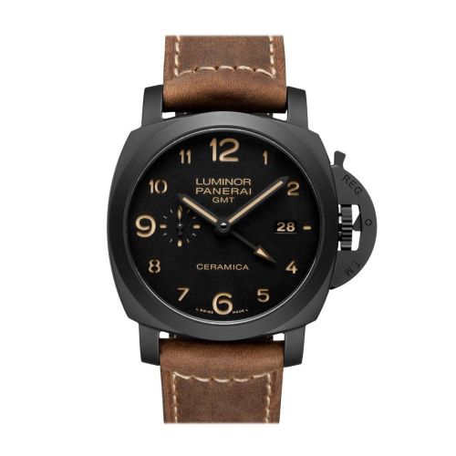 Panerai Luminor 1950 3 Days Gmt Automatic Ceramica 44mm Black Dial Men's Watch Pam00441