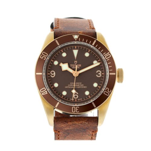 Tudor Heritage Automatic Bronze Dial Leather Men's Watch 79250BM