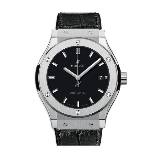 Hublot Classic Fusion Black Dial Black Rubber 45mm Men's Watch 511.NX.1171.LR