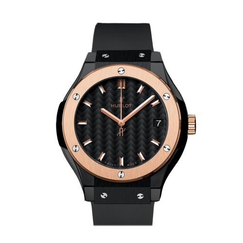 Hublot Classic Fusion 33mm Black Dial Black Rubber Watch 581.CO.1781.RX