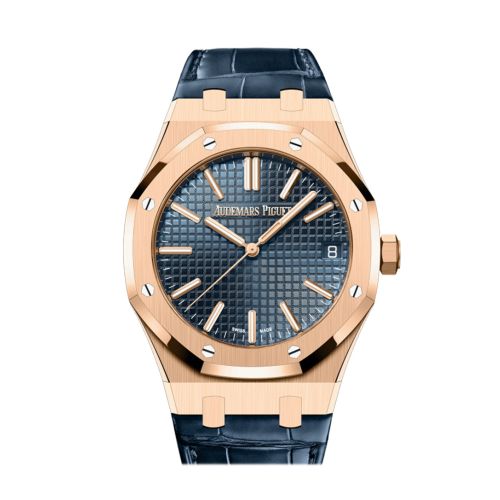 Audemars Piguet Royal Oak Bleu nuit nuage 50 Dial Pink gold Watch 15510OR.OO.D315CR.02