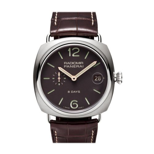 Panerai Radiomir 8 Days Titanio 45mm Brown Dial Men's Watch Pam00346