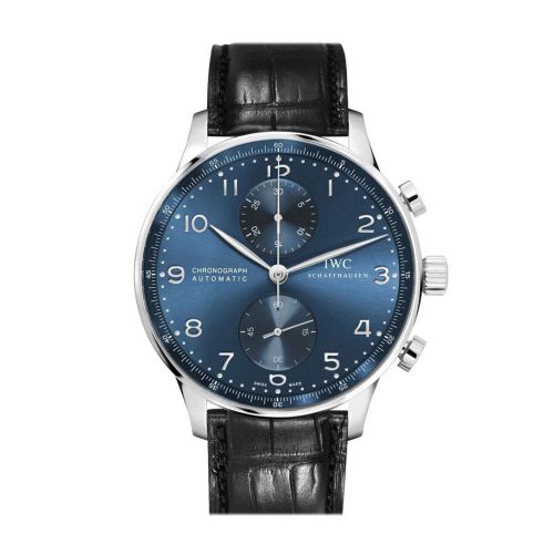 IWC Portugieser Automatic Chronograph Blue Dial Men's Watch IW371491