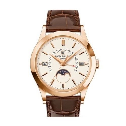 Patek Philippe Grand Complications Silvery Opaline Dial 18K Rose Gold Men's Watch 5496R-001