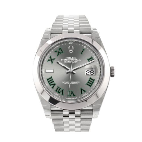 Rolex Datejust 41 Slate Roman Dial Automatic Jubilee Men's Watch 126300