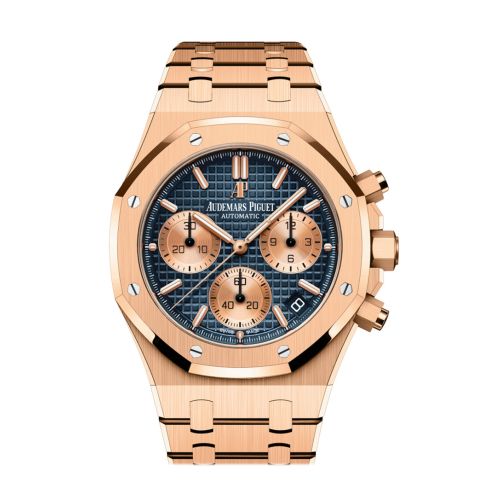 Audemars Piguet Royal Oak 41 Chronograph Blue Dia  Rose Gold 26239OR.OO.1220OR.01 DCM