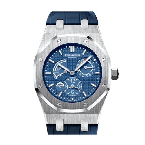 Audemars Piguet Royal Oak 39mm Blue Dial Dual Time Automatic Stainless steel Men's Watch 26124ST.OO.D018CR.01